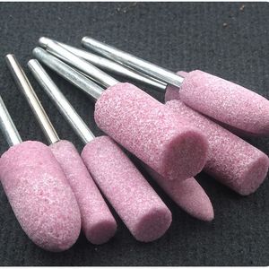 Small Electric <b>Drill</b> Grinder with 3mm Shank Extended Flint <b>Polishing</b> Wheel Red Corundum Grinding Head - Product Image 4