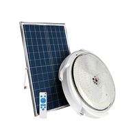 Plafonnier solaire LED SUNWE pour usage en bureau et extérieur, indice de protection IP54, construction en aluminium + PC, garantie de 3 ans, 6000K