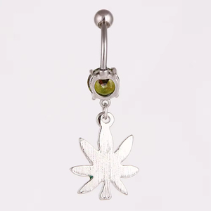 <span class=keywords><strong>Piercing</strong></span> in <span class=keywords><strong>acciaio</strong></span> <span class=keywords><strong>chirurgico</strong></span> 316L senza Umbigo De Maconha - Product Image 2