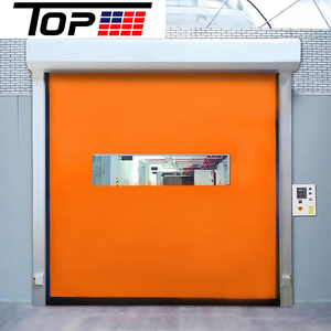 Puerta Rápida Enrollable de <span class=keywords><strong>PVC</strong></span> Autorreparable, Anti-Impactos, para Acceso a Almacenes con Montacargas - Product Image 2