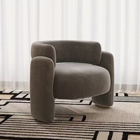Fauteuil inclinable moderne en velours de luxe nordique, fauteuil de salon, fauteuil bas, fauteuil d'appoint, écologique et durable