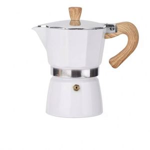 Cafetera Moka Clásica de Aluminio para Inducción, 6 Tazas, Cafetera Espresso para Estufa con Asa de Tacto Suave - Product Image 4