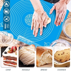 用于滚动面团的糕点垫BPA免费硅胶糕点揉面垫板，带有用于面团的测量食品级滚动板 - Product Image 4