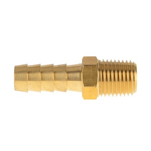 Hersteller Liefern Angepasst Geschmiedet NPT Messing Männlichen Schlauch Barb Fitting 1/8 3/4 Schlauch 1/2 Männlichen Adapter - Product Image 5