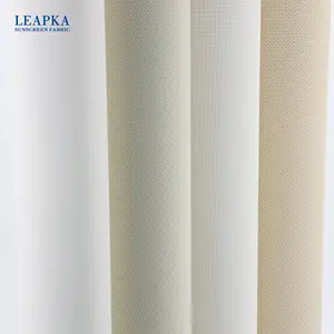 Leap-persiana enrollable de tela opaca, 30% poliéster, 70% Pvc, bloqueo solar, fácil transmisión de luz, para jardín, 5%