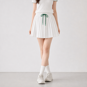 <span class=keywords><strong>Jupe</strong></span> courte plissée blanche pour <span class=keywords><strong>femme</strong></span>, style coréen, esthétique, pour le tennis, le <span class=keywords><strong>golf</strong></span>, coupe trapèze, taille élastique, idéale pour les soirées - Product Image 1