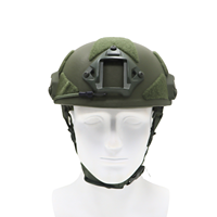 Casque tactique FAST High Cut M-XXL en PE et Aramide, options légères avec rails de fixation avant et panneaux auto-agrippants