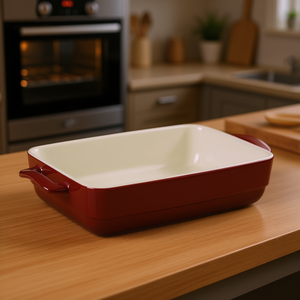 Casserole Dish Rectangular <b>Ceramic</b> Baking Dish With Handles Oven Safe Durable Modern Design - Product Image 3