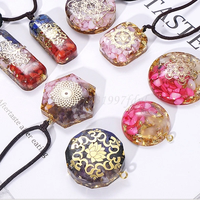 Moules en silicone pour pendentifs en résine époxy, fabrication de bijoux en cristal, fournitures d'artisanat, outils de moulage pour gâteaux, emballage en sac OPP