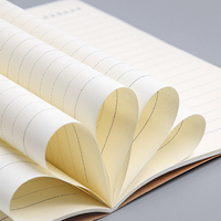Vente chaude B5 Carnets Kraft pour les Étudiants Logo Personnalisé Couverture De Papier Relié Thermique Livres D'écriture Plaine avec Grille De Ligne