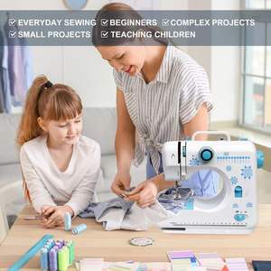 Machine à coudre électrique 2 vitesses, 12 points intégrés, légère et compacte, double fil, idéale pour débutants, outils de réparation et de remendaison - Product Image 2