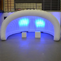 Tente gonflable publicitaire de grande taille avec éclairage LED, cabine photo, dôme de fête disco gonflable extérieur à vendre