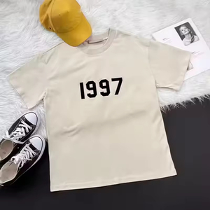 T-shirt da uomo personalizzata con logo stampato, di alta qualità, traspirante, oversize, girocollo, stile hipster/<span class=keywords><strong>camicia</strong></span> - Product Image 5