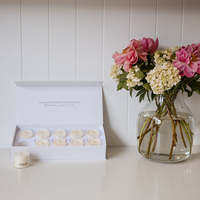 Boîte magnétique rigide personnalisée, mini coffret cadeau Duo Candle, boîte d'emballage pour bougies Discovery avec insert en mousse