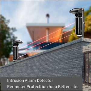 Détecteur d'intrusion infrarouge actif extérieur à 3 faisceaux, alimenté par énergie solaire, 433 MHz, système d'alarme de sécurité domestique photoélectrique - Product Image 3