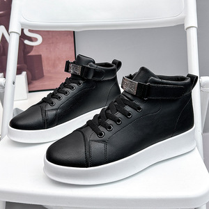 Sneaker Manufacturer <strong>Leather</strong> Sport <strong>Shoes</strong> Custom Flat Sneakers <strong>Black</strong> Casual <strong>Shoes</strong> Men - Product Image 5