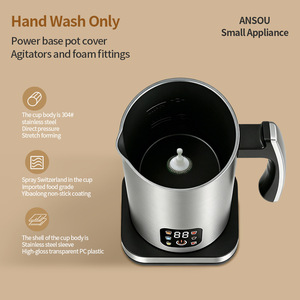 Espumador <span class=keywords><strong>de</strong></span> <span class=keywords><strong>Leche</strong></span> Eléctrico <span class=keywords><strong>de</strong></span> 600 ml, 6 en 1, Espumador <span class=keywords><strong>de</strong></span> Café Eléctrico <span class=keywords><strong>de</strong></span> Acero Inoxidable, 400 W, Espumador <span class=keywords><strong>de</strong></span> <span class=keywords><strong>Leche</strong></span> Automático Pequeño para el Hogar - Product Image 5