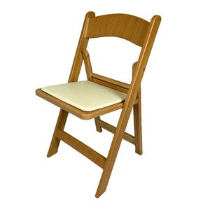 Venta al por mayor jardín madera de nogal grano playa boda evento Fiesta Wimbledon blanco madera resina silla plegable para Decoración - Product Image 1