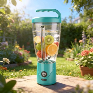 Mixeur-presse-agrumes portable 1000 ml, tasse mélangeuse électrique rechargeable par USB, léger pour les smoothies, les milkshakes, la maison, les voyages et le sport - Product Image 1