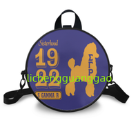 Sac rond en tissu réutilisable pour femme Chi Eta Phi Sorority, sac de shopping de haute qualité, sac de week-end