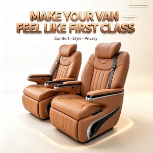 Asiento de Cuero Eléctrico con Calefacción, Ventilación y Masaje para Vehículos Comerciales, Asiento VIP Tipo Capitán para MPV, Camionetas y Autocaravanas - Product Image 2
