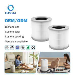 <span class=keywords><strong>Filtre</strong></span> de remplacement 3-en-1 H13 True <span class=keywords><strong>HEPA</strong></span> au <span class=keywords><strong>charbon</strong></span> <span class=keywords><strong>actif</strong></span> compatible avec le purificateur d'air Xiaomi Mi 4 Compact, fourniture d'usine OEM - Product Image 1