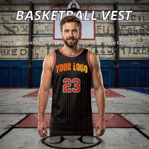 Chaleco Deportivo de Baloncesto, Secado Rápido, Transpirable, Jersey de Poliéster, Ropa Deportiva, Logotipo Personalizado, Unisex, Sin Mangas, Servicio OEM, Entrenamiento - Product Image 2