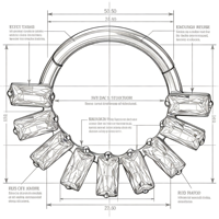 Anneau de nez clicker en titane G23 ASTM F136 16G, plaqué or 24K, avec zircon cubique baguette, pour Daith et Helix, bijoux de piercing corporel, vente en gros