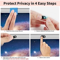 Cache-webcam pour iPhone, iPad, MacBook Pro, ordinateur, iMac, téléphone portable, PC – Accessoire bloqueur de caméra coulissant, idéal pour la confidentialité