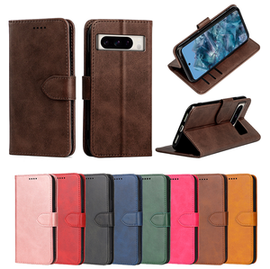 Funda de teléfono de cuero tipo billetera de alta moda para iPhone 15 Plus 16 Pro Max 13 <span class=keywords><strong>Mini</strong></span> 14 con tarjetero funda abatible para teléfono móvil - Product Image 1