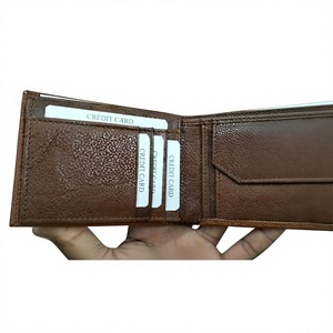 <b>Brown</b> Real Cow Buffalo Hide Leather Embroidery Letter Star Pattern Fashion Open Closure Customised Mens <b>Wallet</b> Waterproof 7 Inch - Product Image 3