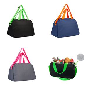 Sac isotherme portable personnalisé de grande taille 15L en polyester, pliable, pour la livraison de nourriture, les pique-niques, le camping, les déjeuners, avec logo - Product Image 1