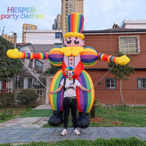 HESPER ตุ๊กตาตัวตลกขาวยาวแบบเดินได้  แบบเป่าลม  สำหรับงานอีเว้นท์  รูปแบบกระเป๋าเป้สะพายหลัง  เหมาะสำหรับห้างสรรพสินค้า  รุ่นที่ดีที่สุด  รับผลิตแบบ ODM - Product Image 2