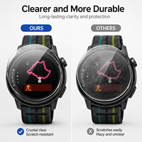Film de protection d'écran en verre trempé transparent anti-rayures 9H sans bulles compatible avec la montre connectée Coros PACE 3 (vente en gros)