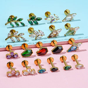 مجوهرات ثقب الجسم بتصميم سلسلة جراند F136 التيتانيوم المطلية بالذهب، مجوهرات أذن وأنف عصرية (يرجى الاتصال بنا للاطلاع على الكتالوج) - Product Image 2