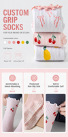 Chaussettes de yoga personnalisées, douces, absorbant les chocs, antidérapantes, élastiques, pour l'entraînement en salle de sport