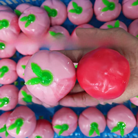 Perzik Slow-rebound Squishy Speelgoed Zacht Schattig Modetrend Stressverlichtend Realistisch Fruitontwerp Stressverlichtende gadget Bouwen