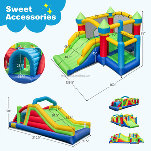 <span class=keywords><strong>Castillo</strong></span> Inflable con Obstáculos, <span class=keywords><strong>Castillo</strong></span> <span class=keywords><strong>Hinchable</strong></span> Seccional Enorme para Niños, Casa de Juegos <span class=keywords><strong>Interior</strong></span> y Exterior, Regalo de Cumpleaños - Product Image 5