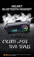 Casque de moto Y10 en gros avec interphone sans fil, étanche, suppression du bruit, partage de musique, écouteurs pour la conduite en extérieur
