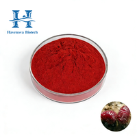 Poudre de carmin de cochenille rouge de qualité alimentaire en gros, 50% de carmin de cochenille rouge E120, soluble dans l'eau, échantillon gratuit