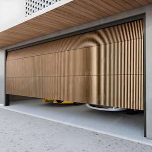 Porte de <span class=keywords><strong>garage</strong></span> coulissante motorisée isolée améliorée avec grille en alliage d'aluminium et télécommande, fabriquée en Chine - Product Image 1