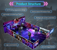Simulador de Realidad Virtual de Gran Espacio 2026 Free Roam, Juego Multijugador para 4/6/8/10 Personas, Juego de Batalla con Pistolas, Arena de Juegos de Realidad Virtual