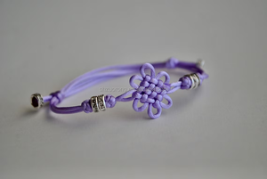 Pulsera de flores personalizada de fábrica, nudo de flor coreano tradicional, pulsera de nudo chino tejido a mano, pulseras de cuerda trenzada - Product Image 5
