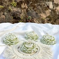 Lilin Aromaterapi Model Bunga Peony, Warna Hijau Zaitun, Efek Gradasi, Lilin Kedelai, Hadiah Pernikahan, Ledakan Warna Lintas Batas