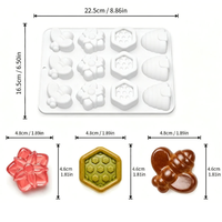 Nouveau moule en silicone 2026 pour gâteau mousse en forme de fleur d'abeille et de nid d'abeille, pour ustensiles de cuisine domestiques