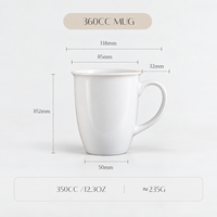 Tasse de Noël rouge en porcelaine céramique avec logo personnalisé Tasse à café émaillée de couleur unie pour le petit-déjeuner Usage quotidien