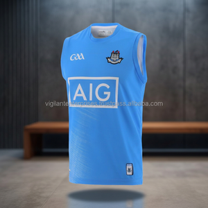 Camiseta de fútbol de poliéster GAA Premium 100%, conjunto de jugadores de manga corta de diseño sólido de alto rendimiento - Product Image 3