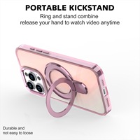 Nouvel accessoire mobile, étui de protection magnétique transparent anti-jaunissement, résistant aux chocs, en TPU+PC, respectueux de l'environnement, pour