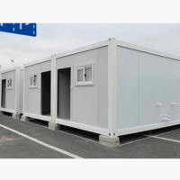 Maison conteneur pliable 10Ft 30Ft, écologique, avec panneaux solaires, préfabriquée, pour hôtel/appartement, structure en acier galvanisé, montage rapide