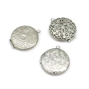 Colgante ovalado de acero inoxidable con diseño de crisantemo para hacer collares, accesorios de joyería DIY - Product Image 5